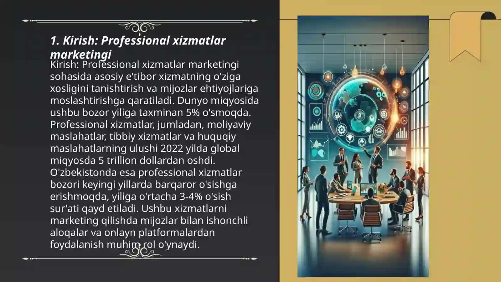 Prefessional xizmatlar marketing strategiyalari 3