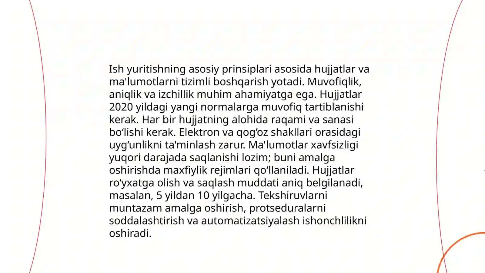 Ish yuritish hujjatlari va ish yuritishda asosiy hujjatlar 3