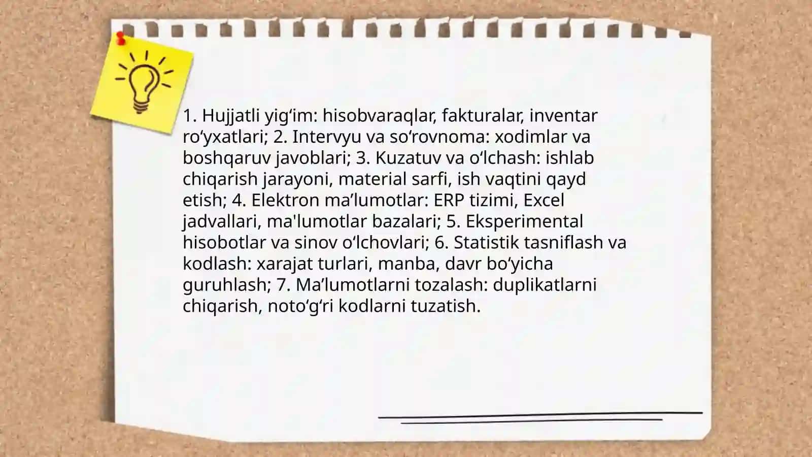 Ishlab Chiqarish Xarajatlari Auditi Natijalarini Umumlashtirish 3