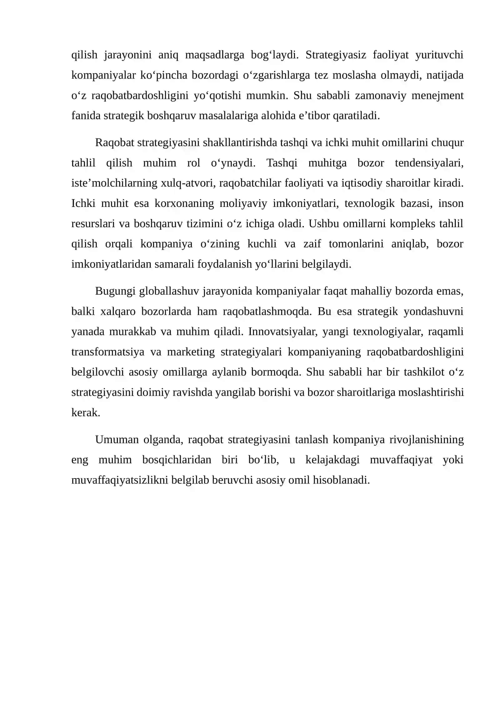 Raqobat Strategiyasini Tanlash 3