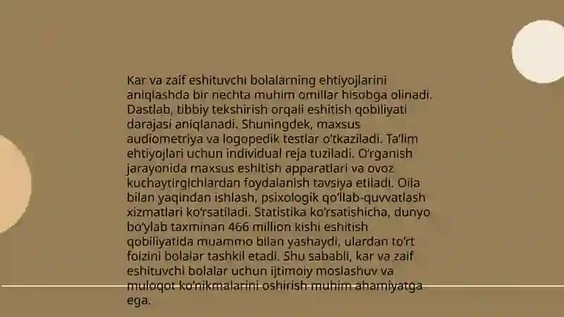 Kar va zaif eshituvchi bolalar bilan komplekson ishlarning tashkil etish 3