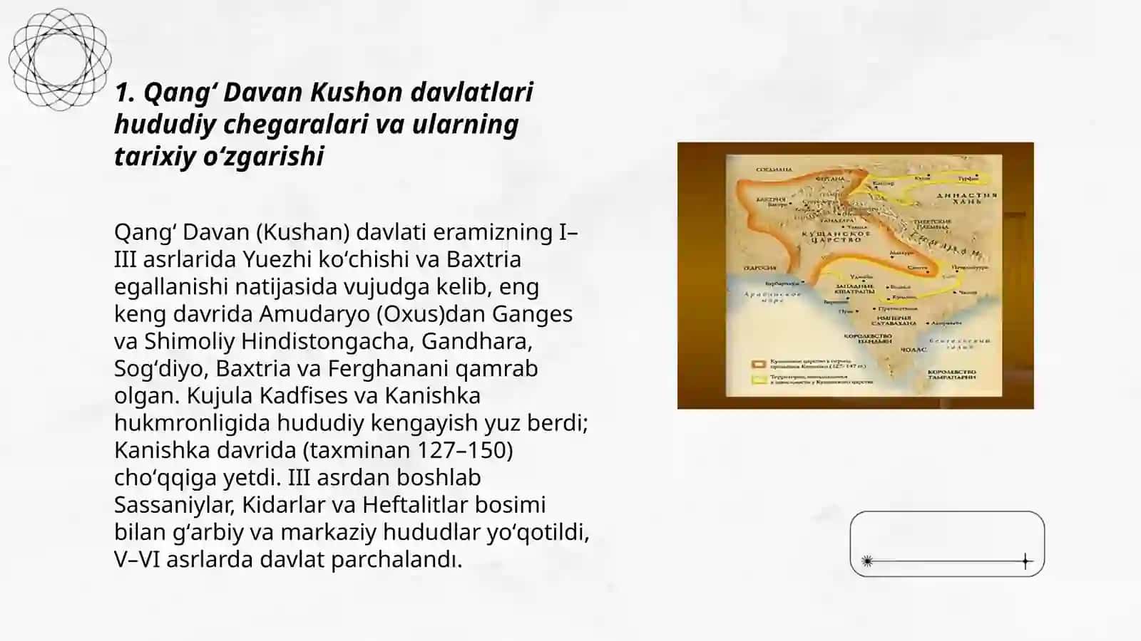 Qangʻ Davan Kushon davlatlari tarixiy geografiyasi 3
