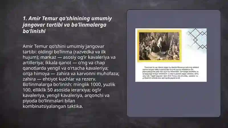 Oltin Oʻrda (Toxtamish) qoʻshinining jangovar tartibi va harbiy tarkibi 3