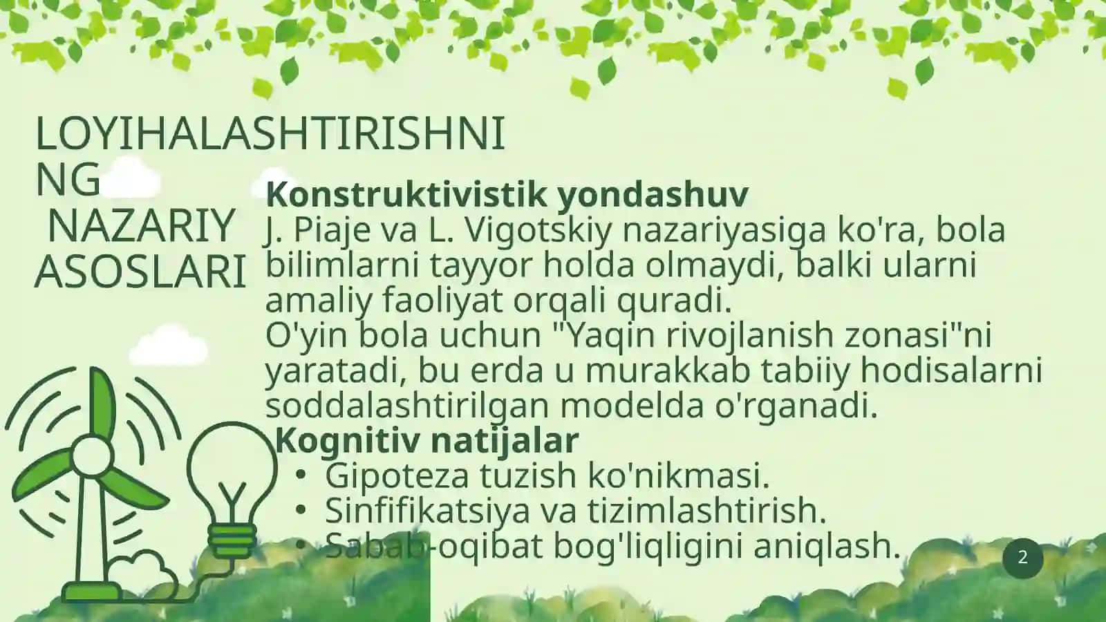 abiatshunoslikka oid ta'limiy o'yinlarni loyihalashtirish. Bolalarda tabiatda oddiy tajribalarni o'tkazishda izlanuvchanlik qobiliyatlarini rivojlantirish 3