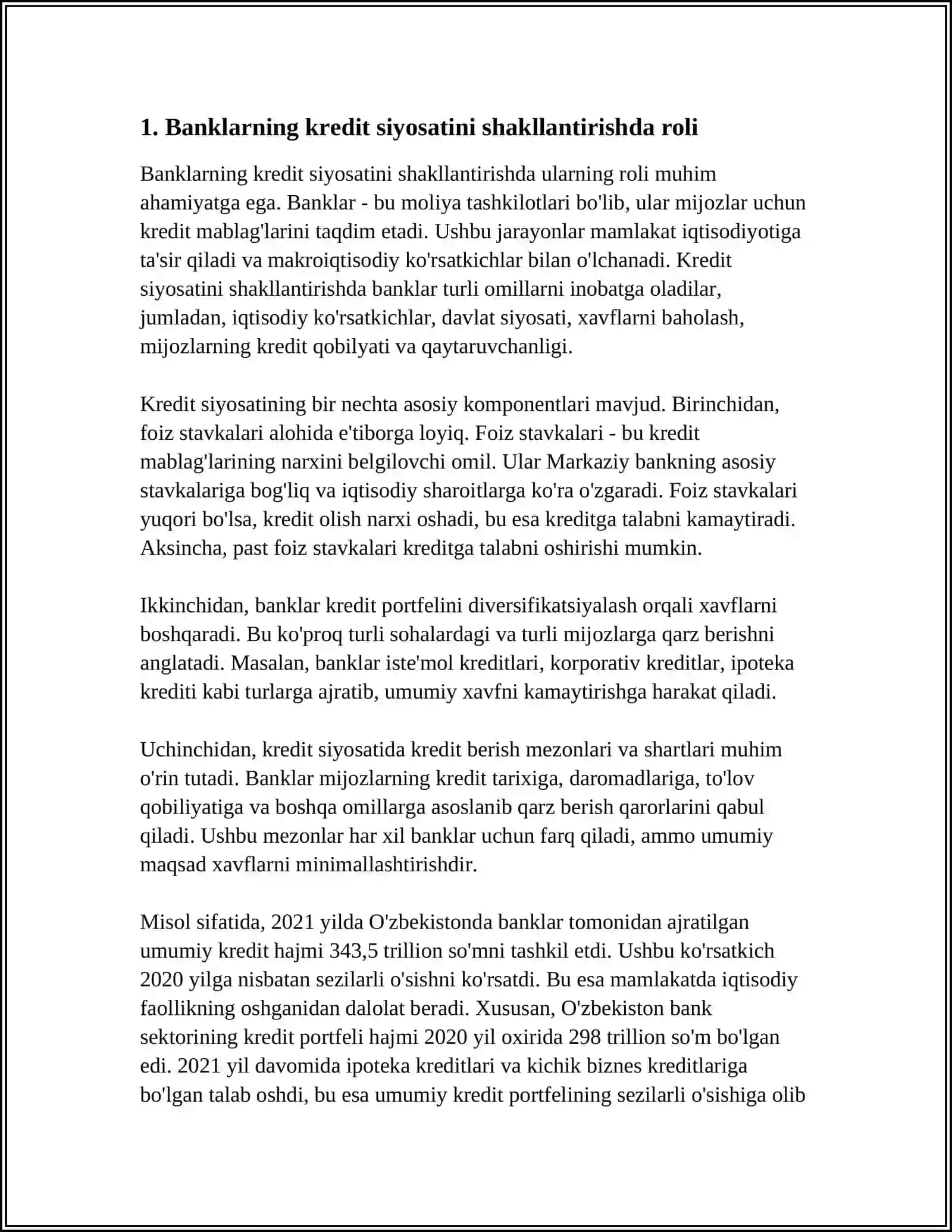YAGONA PUL-KREDIT SIYOSATINI AMALGA OSHIRISHDA BANKLARNING O‘RNI 3