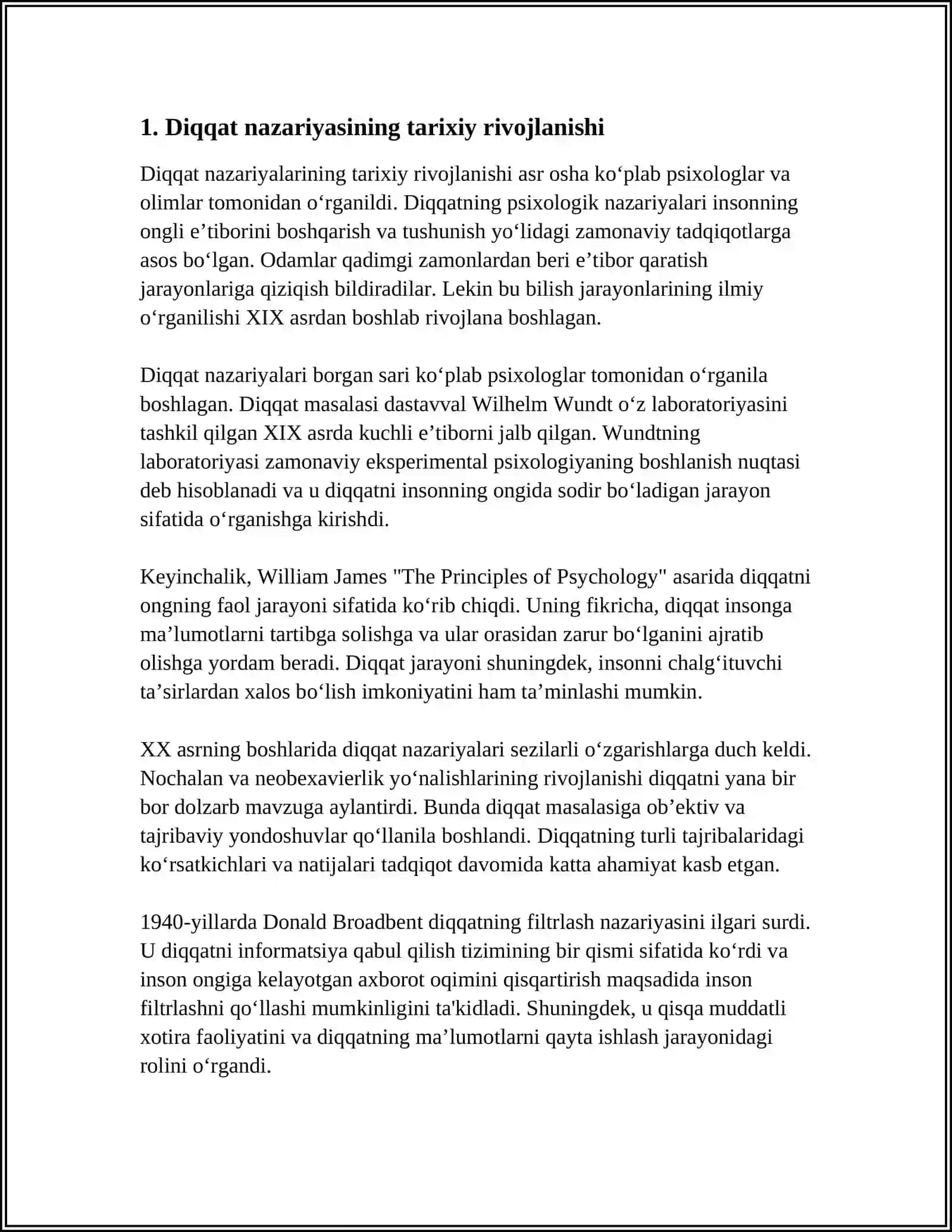 DIQQATNING PSIXOLOGIK NAZARIYALAR 3