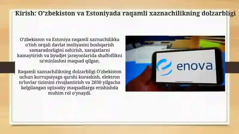 Raqamli gʻaznachilik Oʻzbekiston va Estoniya tajribasi 3
