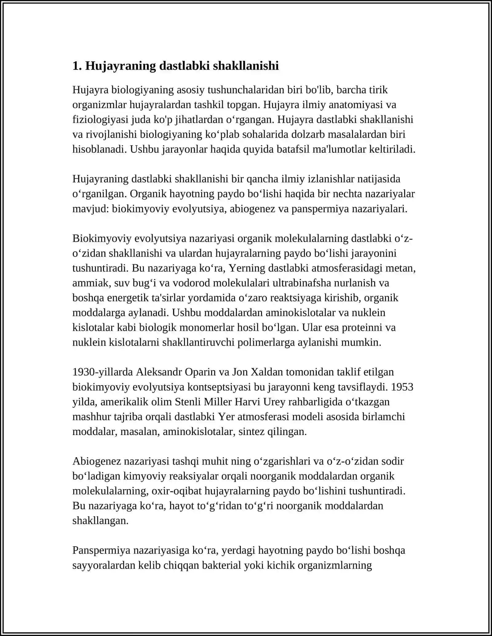 HUJAYRA ONTOGENEZINING RIVOJLANISH BOSQICHLARI 3