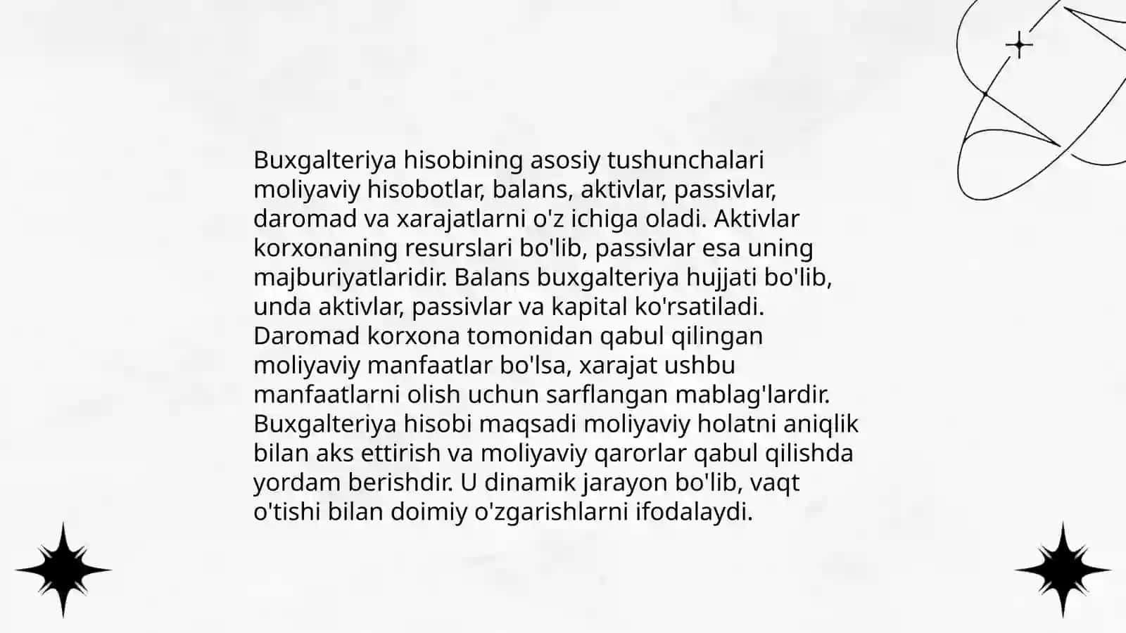 Buxgalteriya hisobining schotlari ularning tuzilishi va tasnifi 3