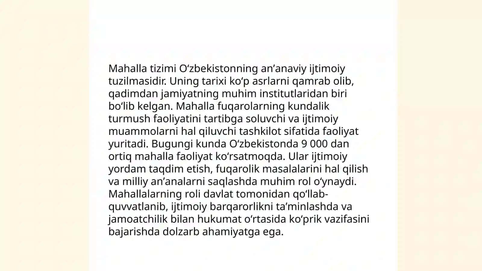 Mahalla, maktab va oila hamkorligining uzviyligini taʼminlash 3