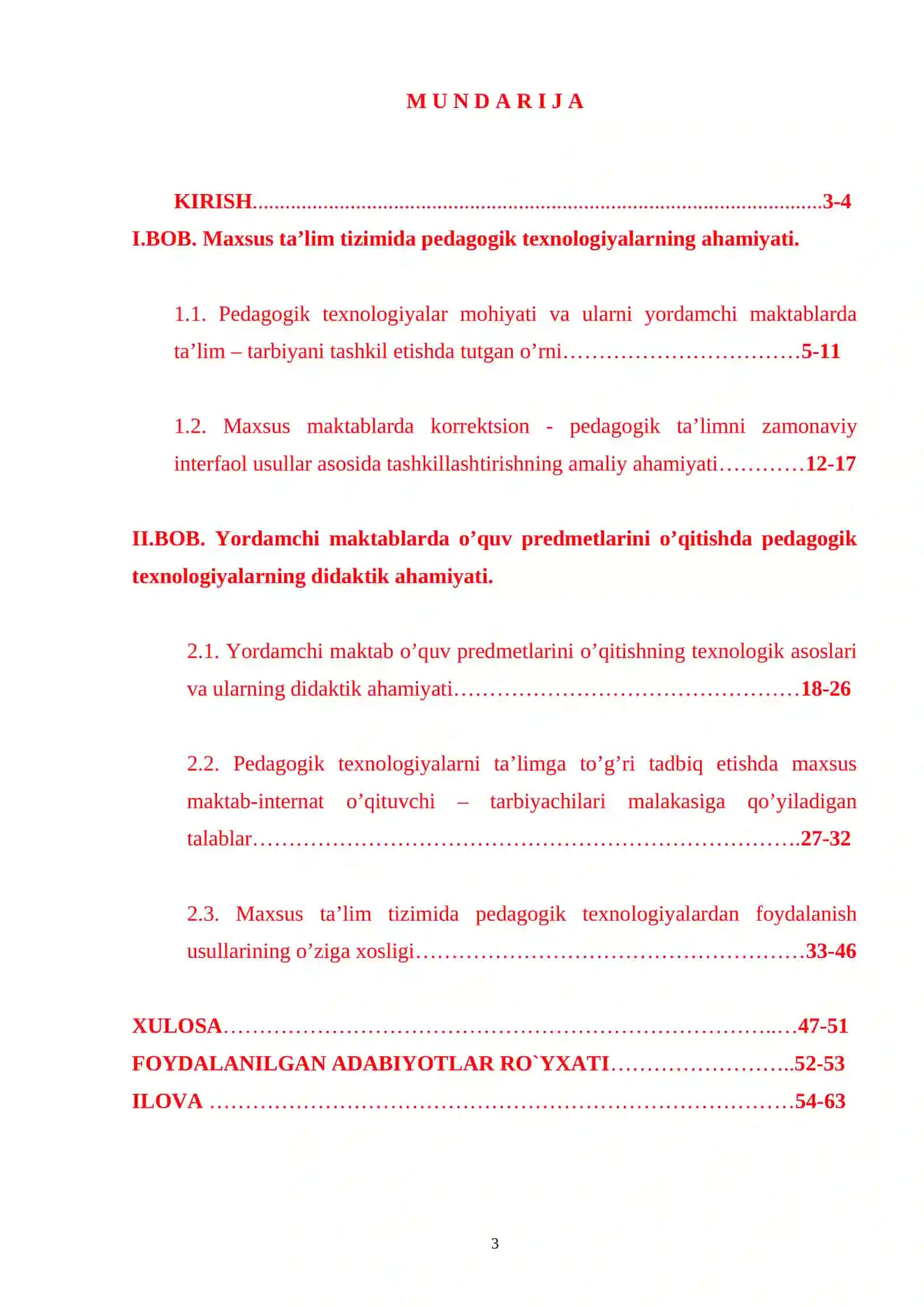 PЕDАGОGIK TЕХNОLОGIYALАR VА ULАRNING MАХSUS TА’LIM АMАLIYOTIDА QO’LLАNILISHI 3