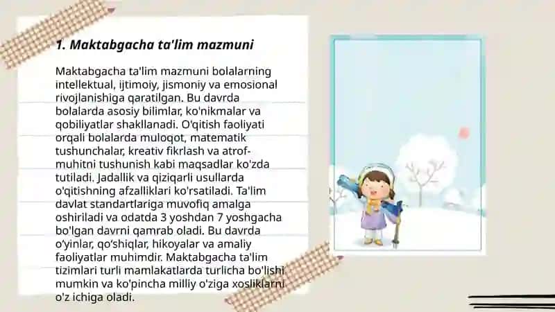 Maktabgacha ta'lim didaktikasi 3