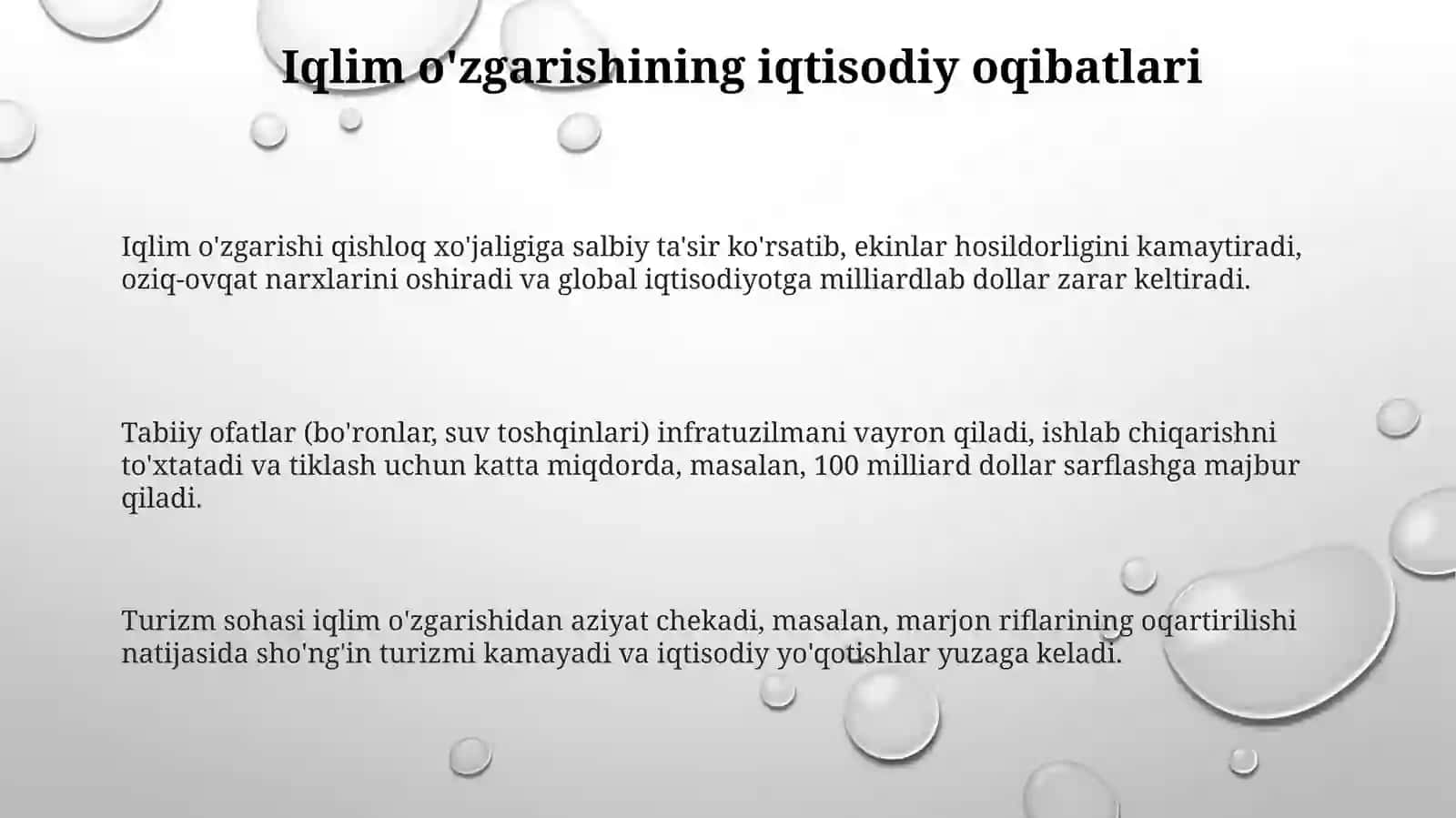 Iqlim oʻzgarishi kimga "qimmatga tushyapti"? 3