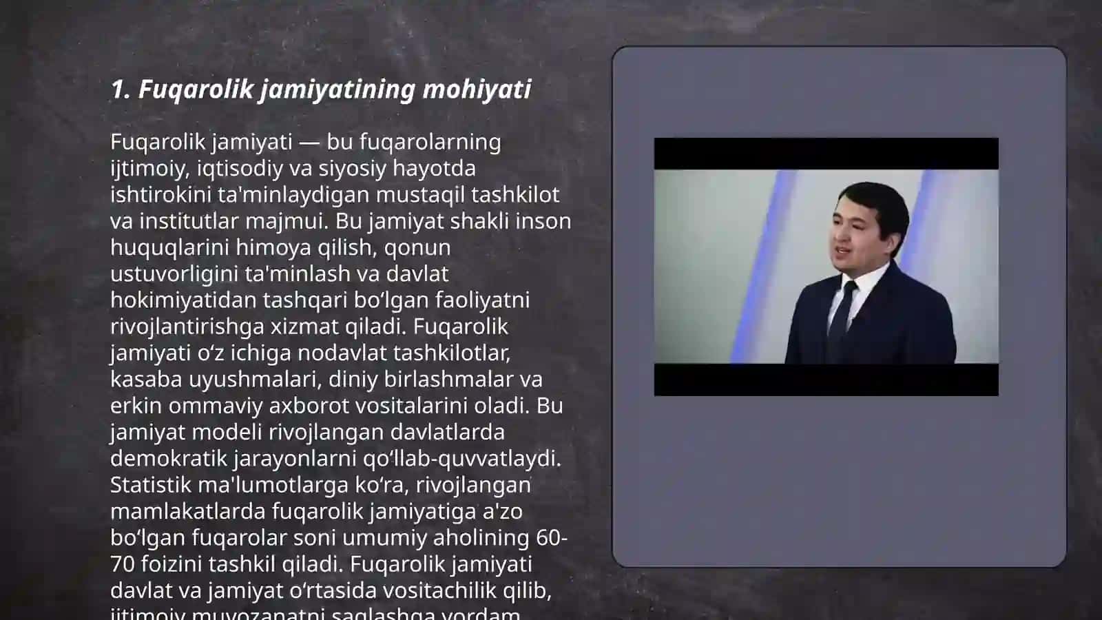 Erkin saylovlar fuqarolik jamiyatining asosiy belgisi 3