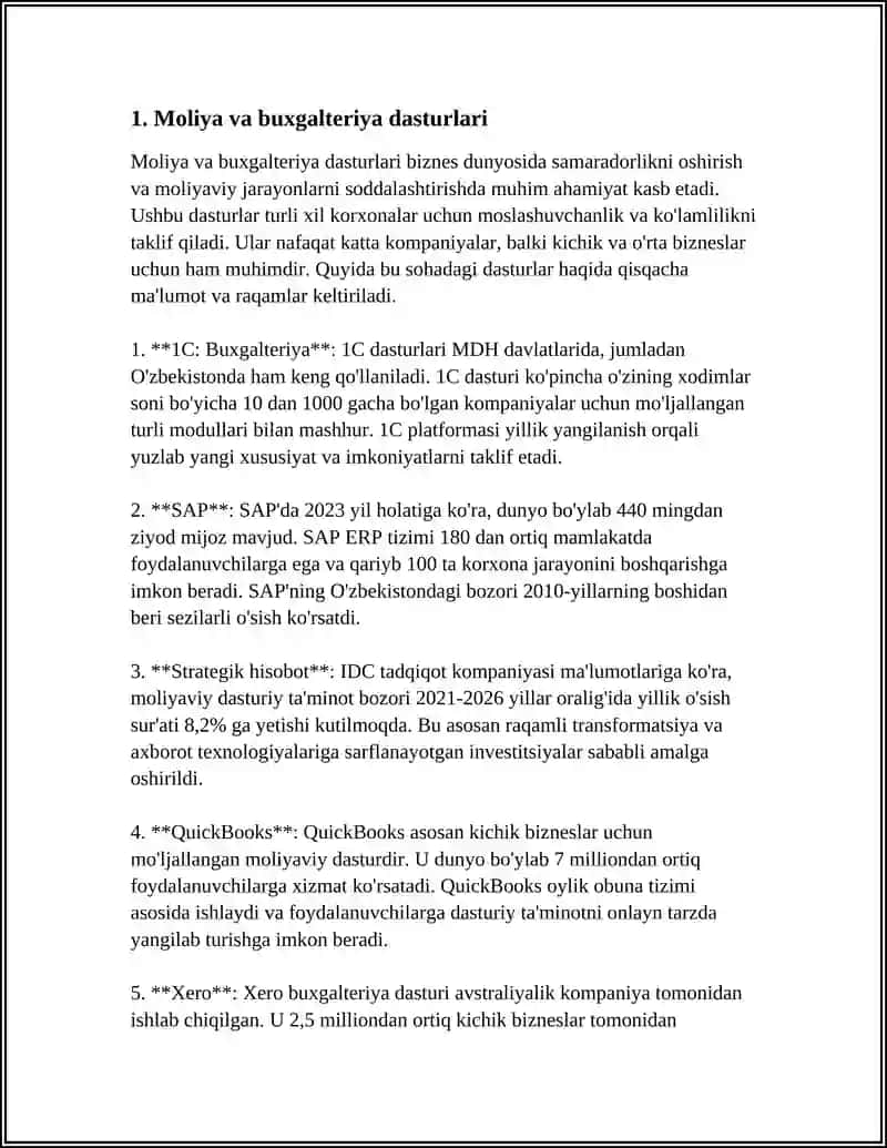 IQTISODIYOTDA FOYDALANILADIGAN DASTURIY MAXSULOTLAR 3