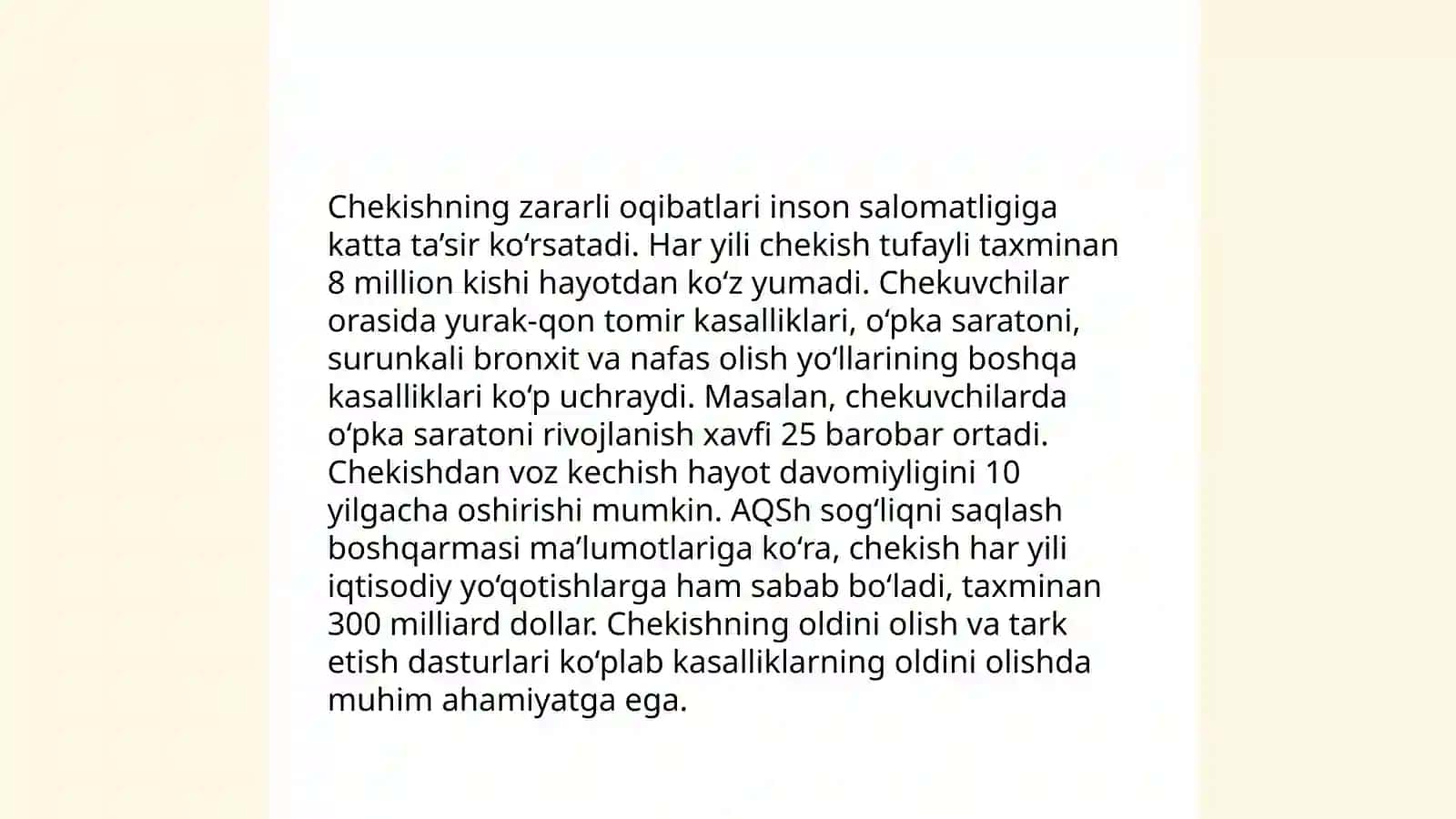 Zararli odatlar 3
