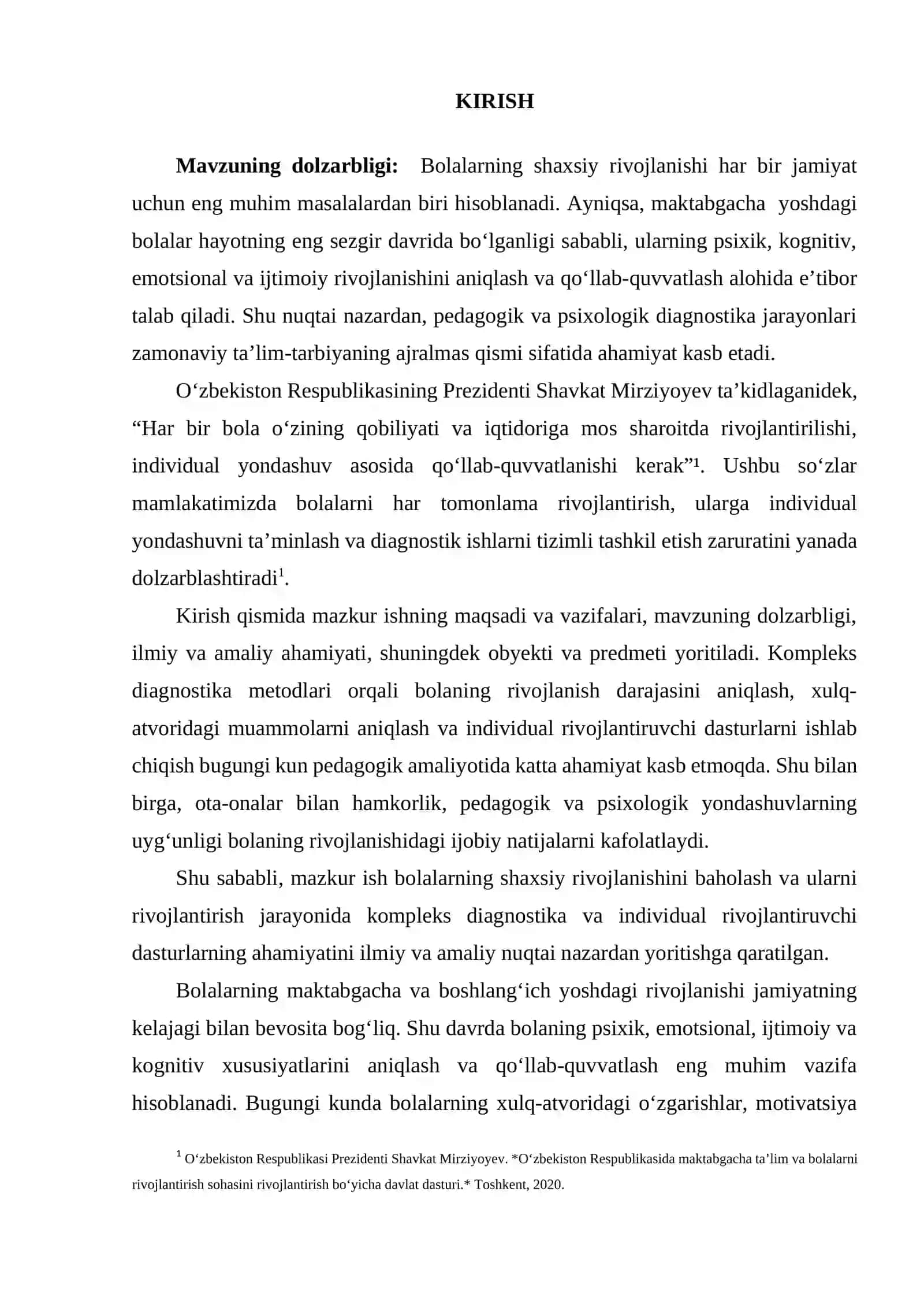 RIVOJLANISH DARAJASINI ANIQLASHDA KOMPLEKS DIAGNOSTIK YONDASHUV 3