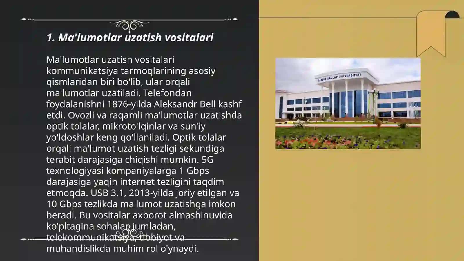 Ma'lumotlar uzatish vositalari 3