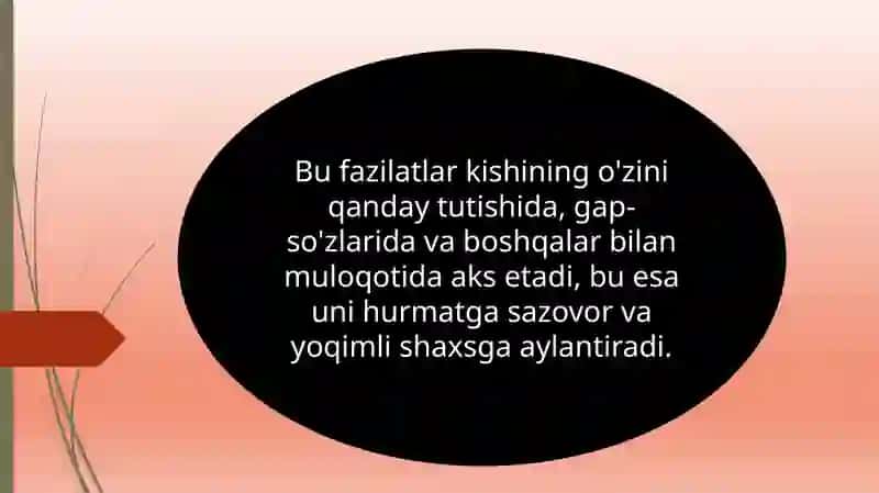 Samimiylik so'zlarida go'zallik belgilovchi asosiy mezon 3