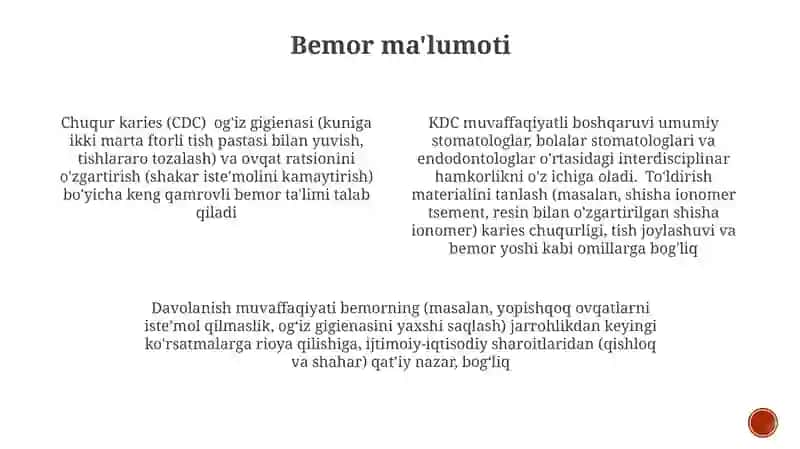 Surunkali chuqur kariesni davolash usuli 3