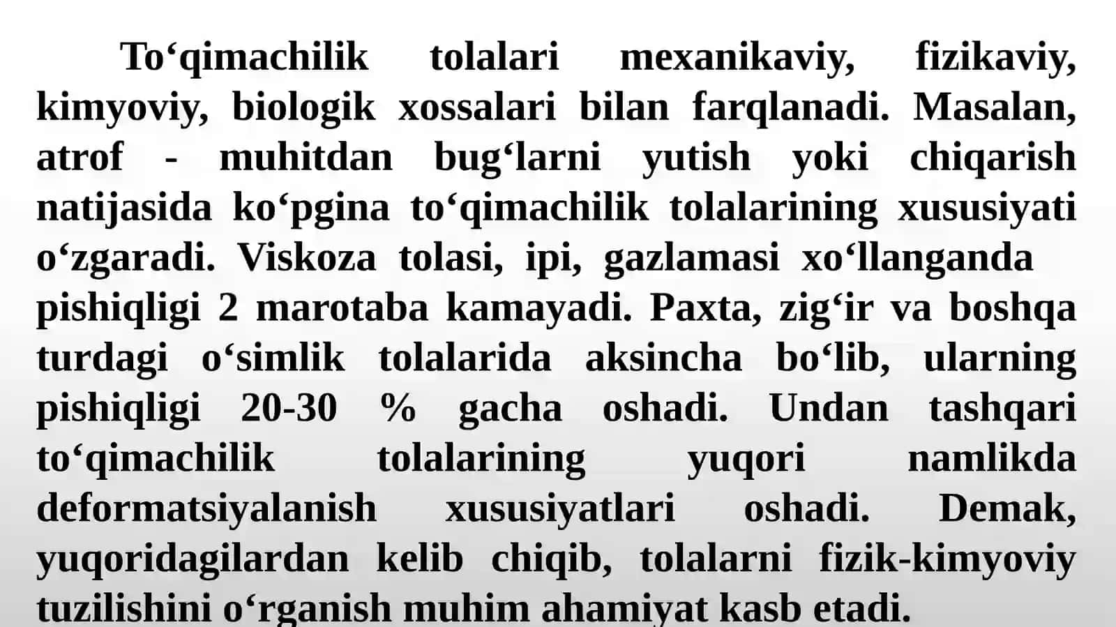 TO’QIMACHILIK MATERIALSHUNOSLIGI”FANININGAKIRISH.TO’QIMACHILIKMATERIALSHUNOSLIGI FANINING RIVOJLANISHI VA AHAMIYATI 3