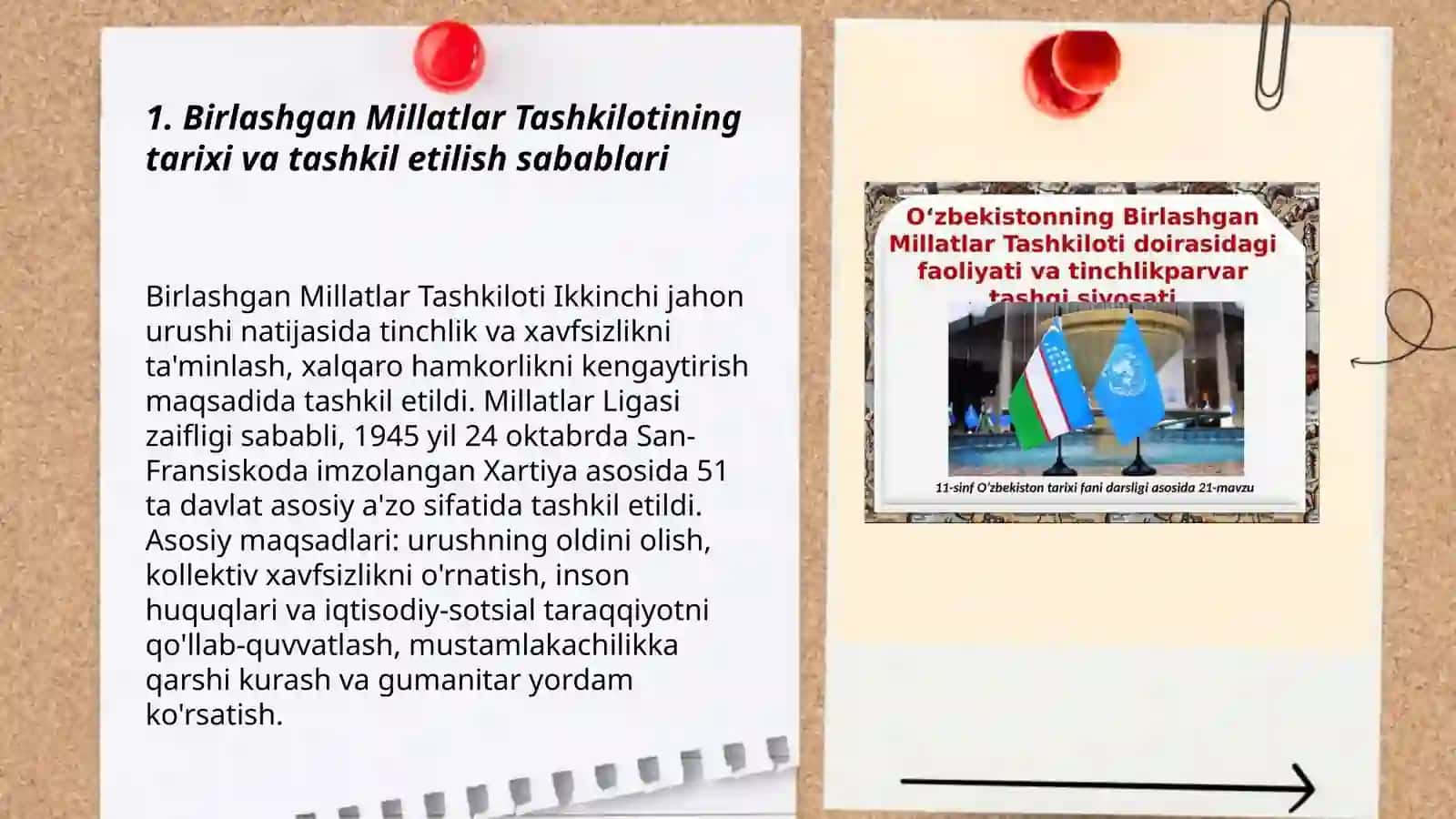 Birlashgan Millatlar Tashkiloti va uning halqaro munosabatlardagi o'rni va ro'li 3