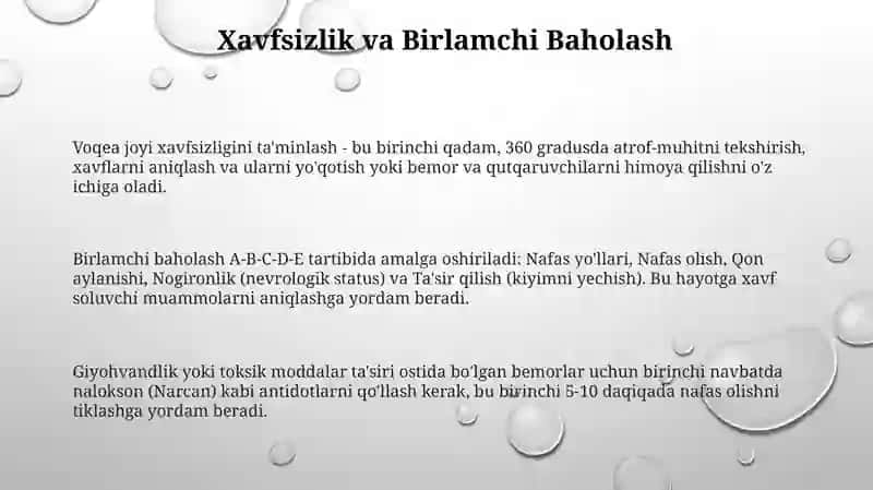 Shikastlangan bemorlarni parvarish qilish asoslari 3