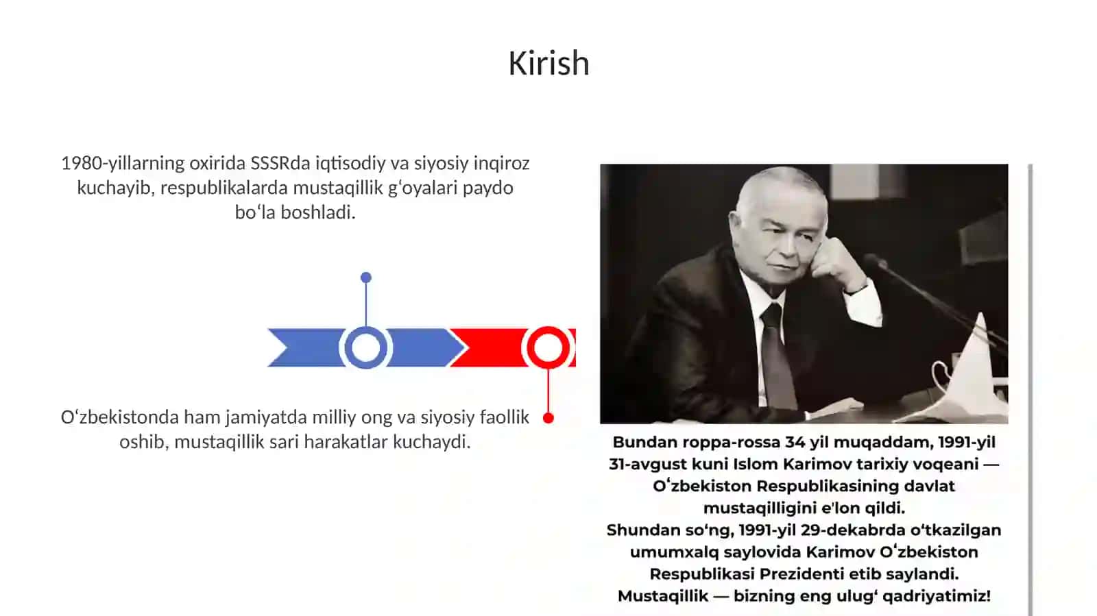 Mustaqillikka erishish arafasida O‘zbekistondagi ijtimoiy-siyosiy jarayonlar 3