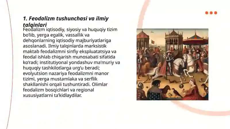 Feodalizm tushunchasi va ilmiy talqinlari 3