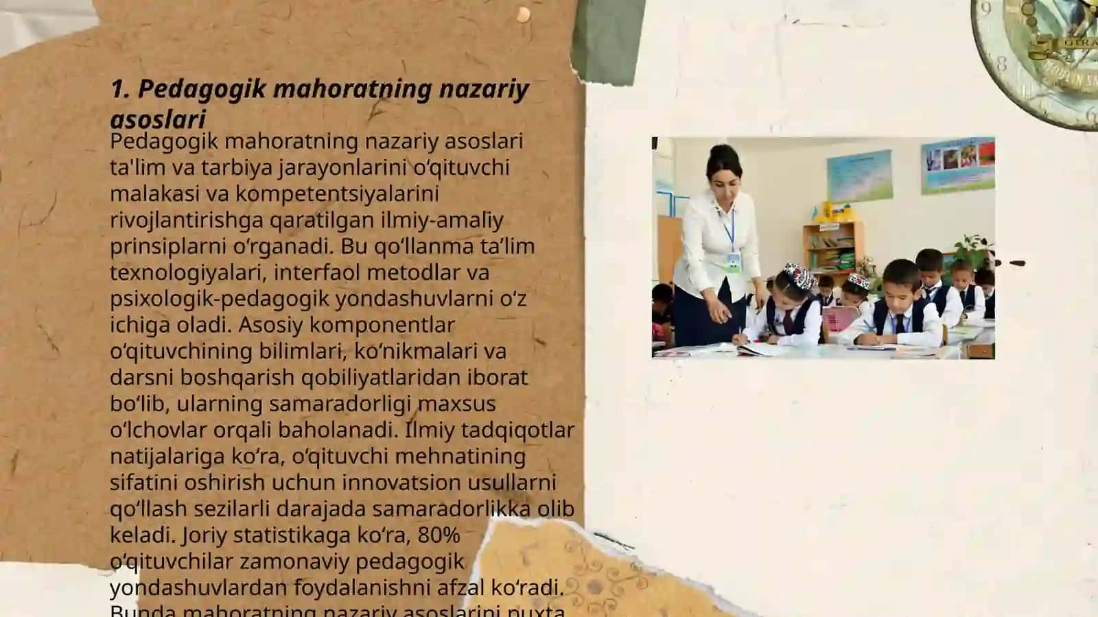 Hozirgi zamon pedagogikasida ilmiy-pedagogik adabiyotlarda pedagogik mahorat 3