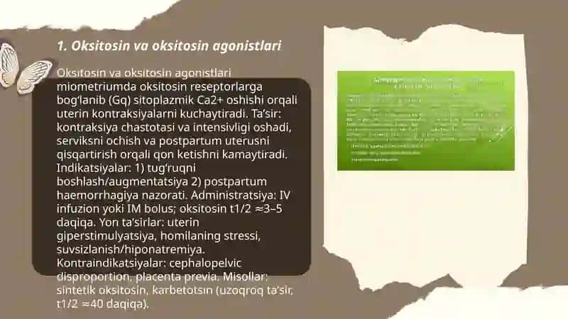 Oksitosin va oksitosin agonistlari 3