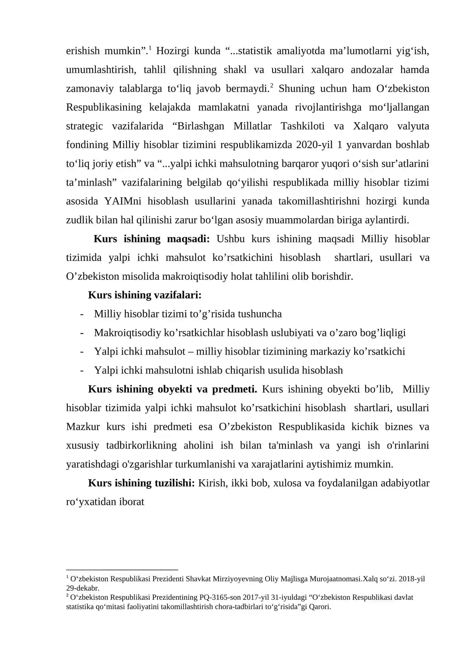 MILLIY HISOBLAR TIZIMIDA YALPI ICHKI MAHSULOT KO’RSATKICHINI HISOBLASH  SHARTLARI VA USULLARI 3