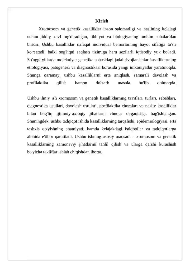 Xromosom va genetik kasalliklar 3