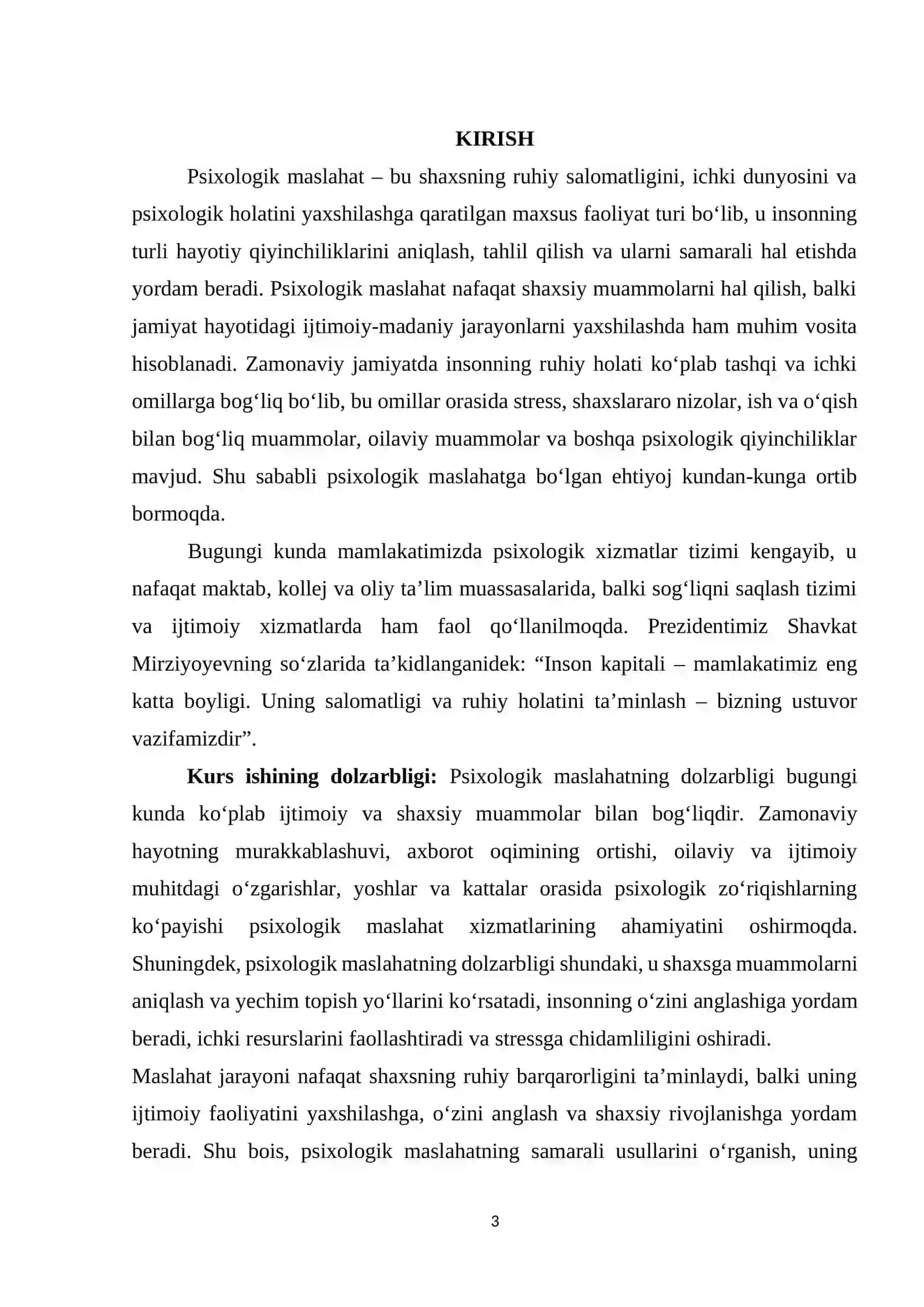 ,Pisixalagik maslahat bosqichlari va texnikalari 3