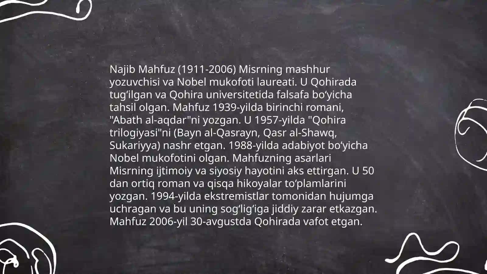 Najib Mahfuz ijodi 3