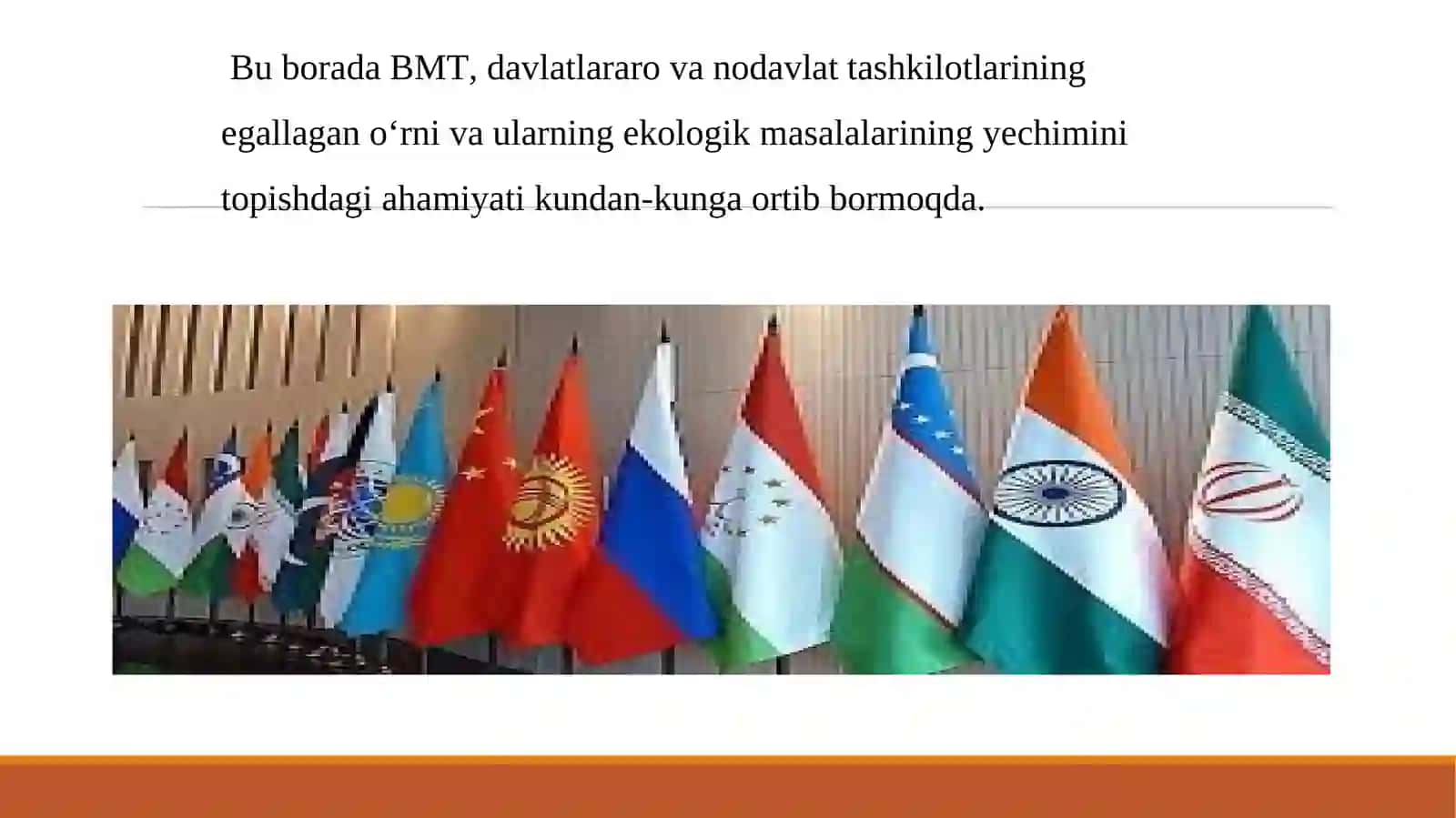 O’zbekistonda ekologiya va atrof muhit muhofazasiga oid halqaro bitimlarni amalga oshirish 3