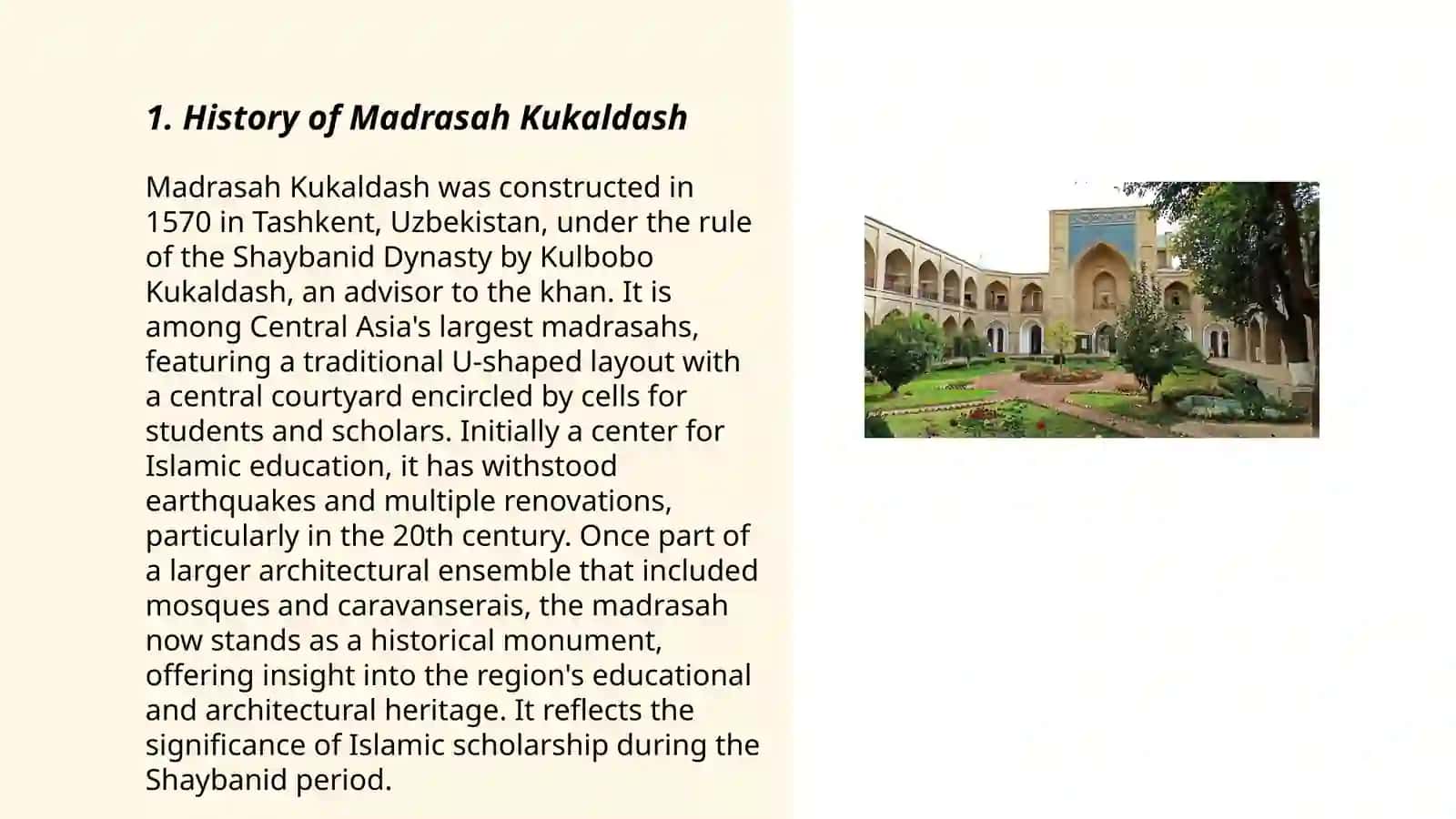Madrasah Kukaldash 3