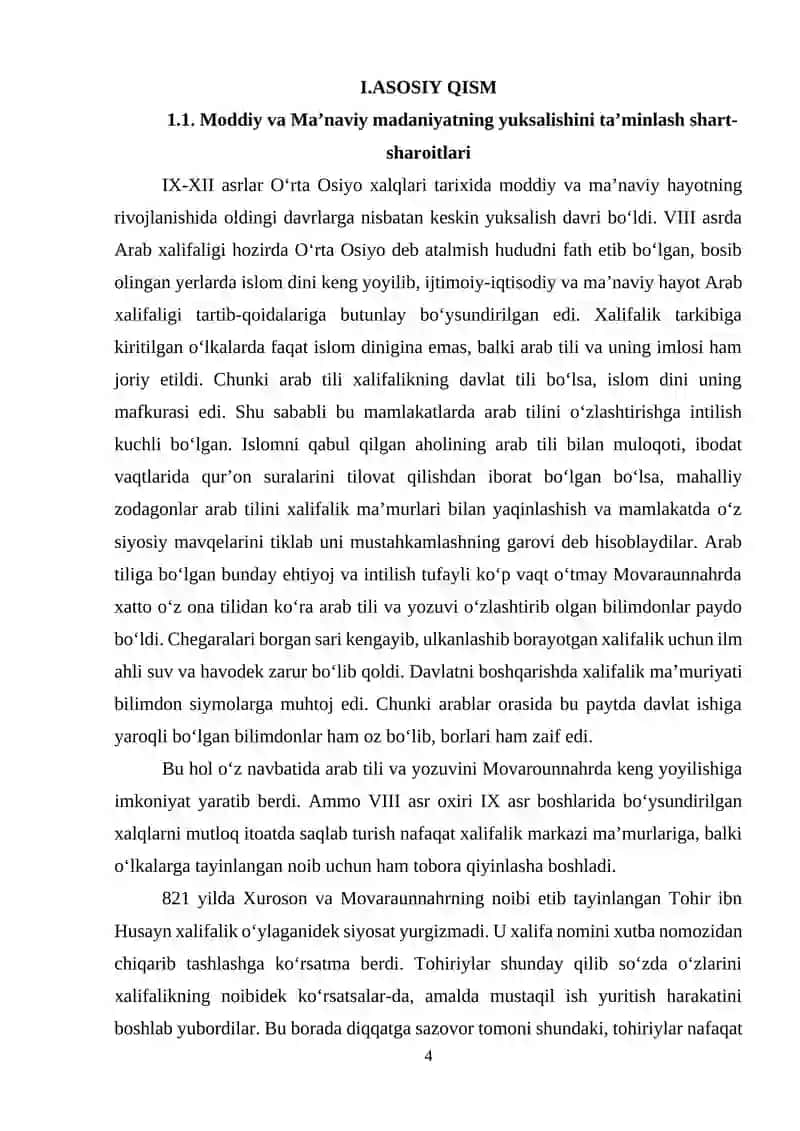 IX—XII ASRLARDA MOVAROUNNAHR VA XUROSONDA MADANIY HAYOT 3