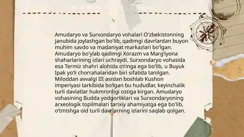 Amudaryo va Surxondaryo vohasi shaharlari 3