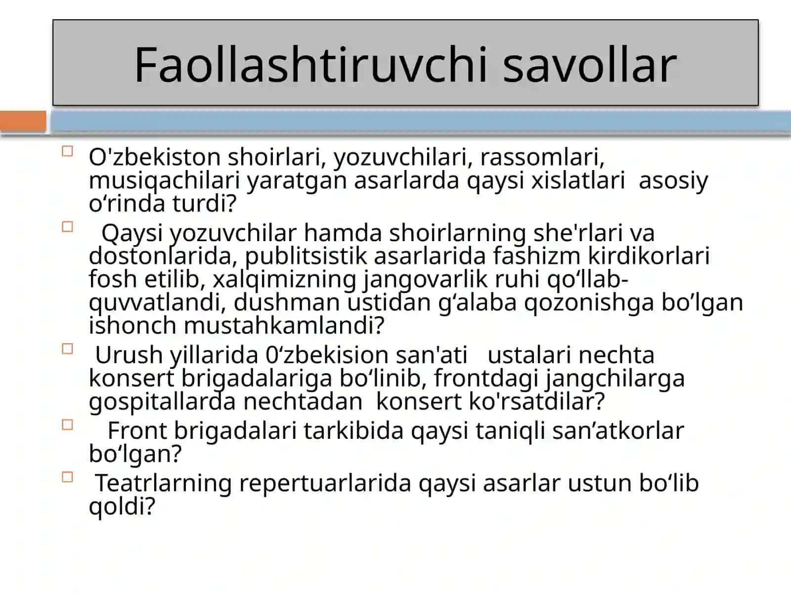 O’zbekiston xalq xo‘jaligining urushdan kevinigiahvoli 3