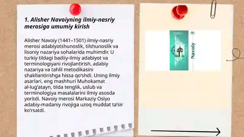 Navoiyning ilmiy -nasriy asarlari 3