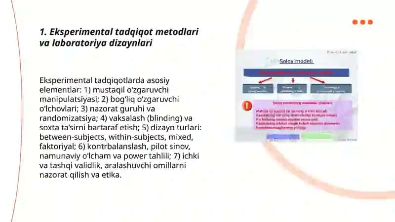 Hozirgi zamon pisixalogiyasining tadqiqot metotlar 3