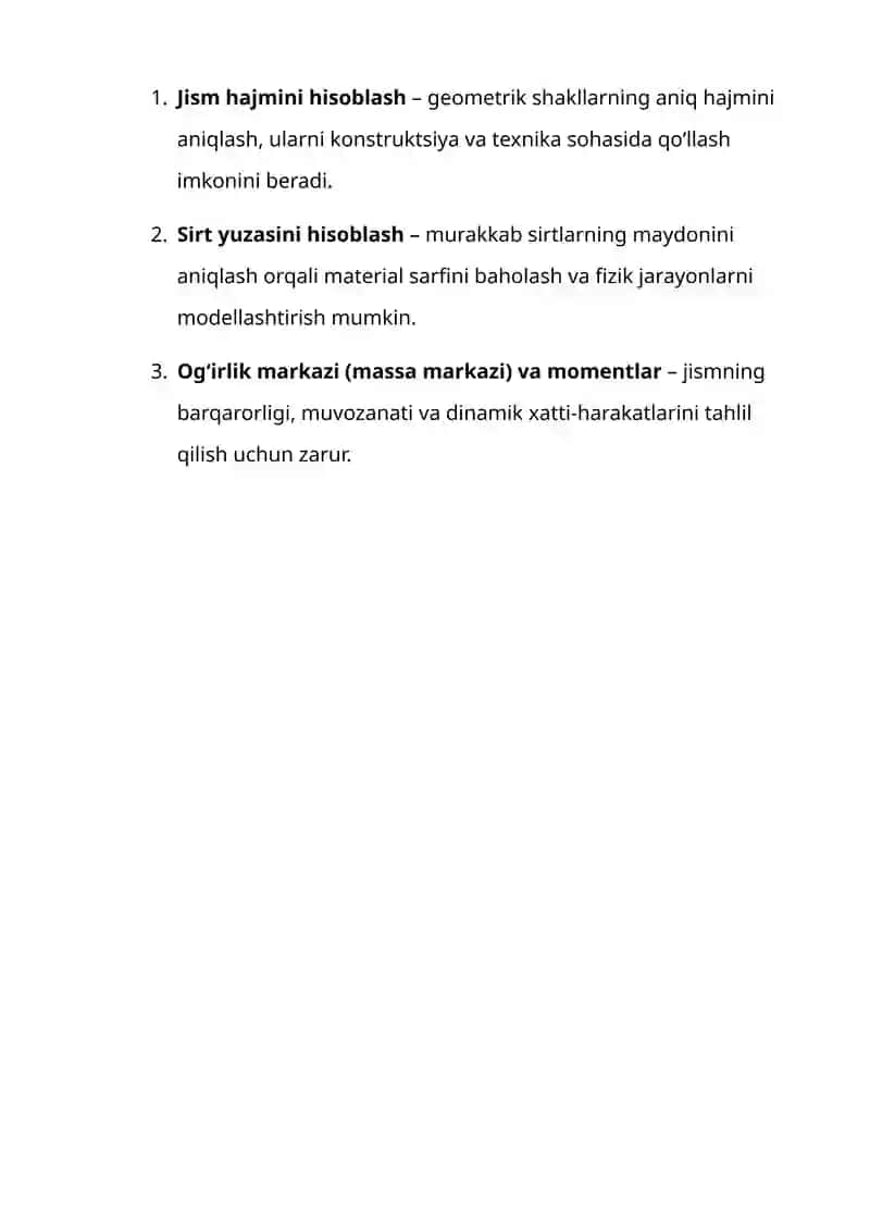 UCH KARRALI INTEGRAL TADBIRLARI 3