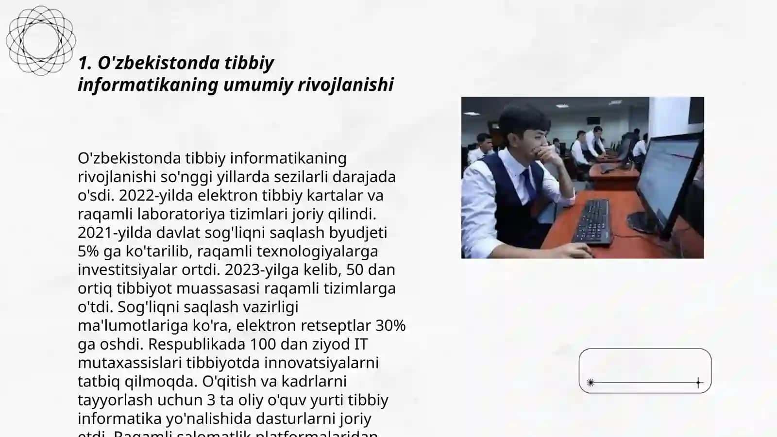 O'zbekistonda tibbiy informatika fanining roli 3