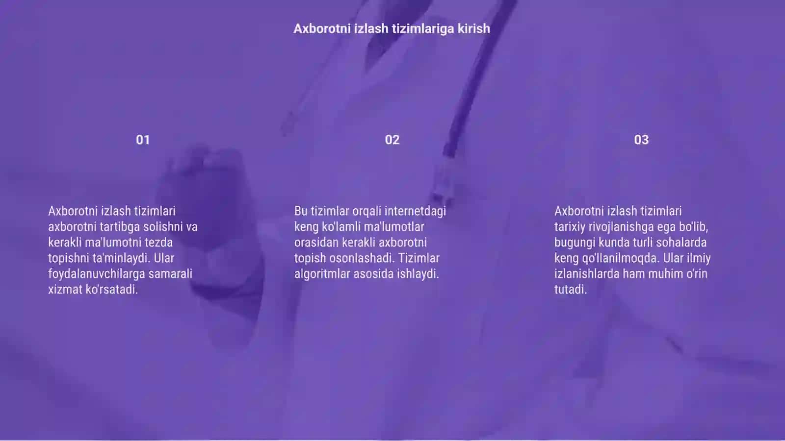 Axbarotni izlash tizimlari 3
