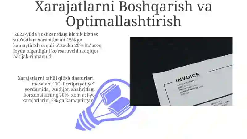 Xarajatlarni Boshqarish va Optimallashtirish 3