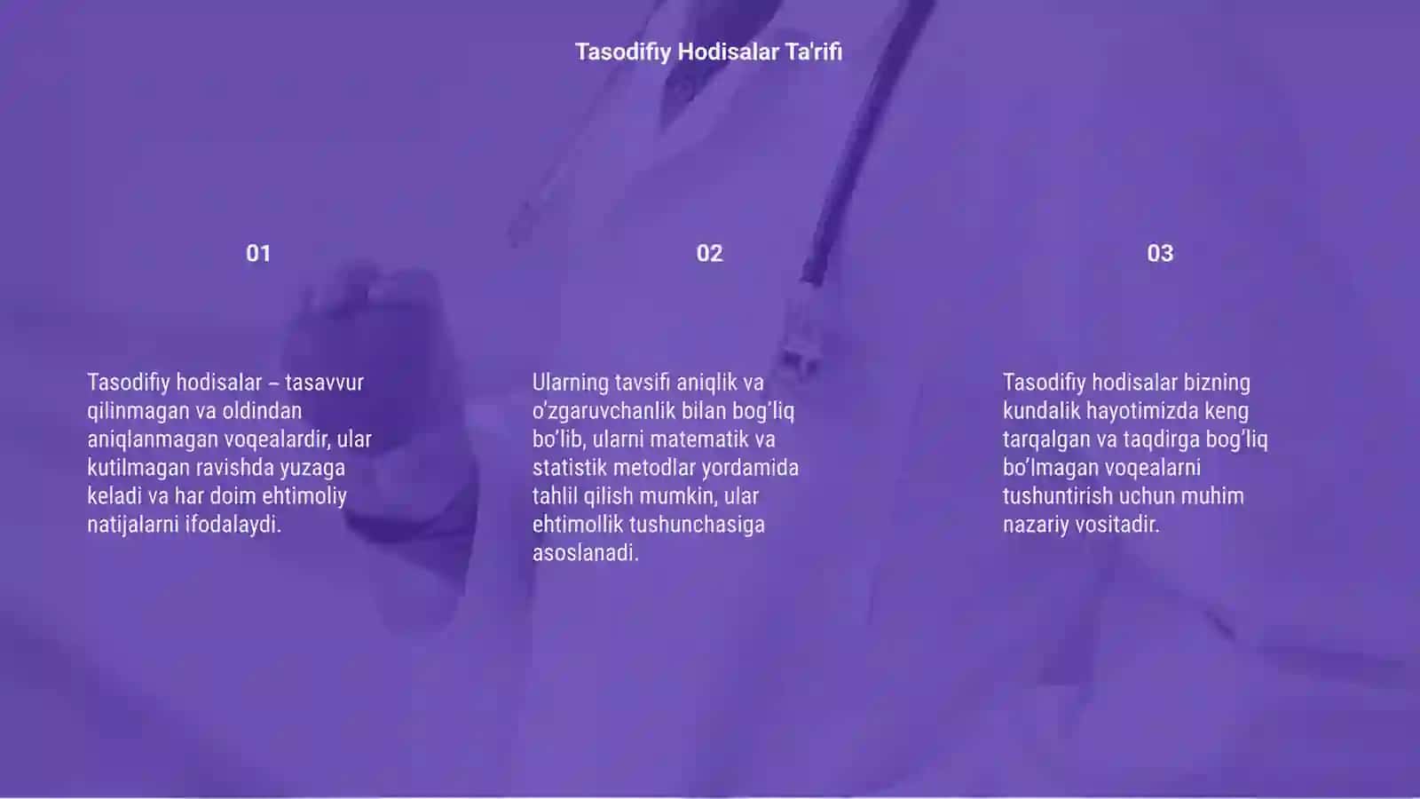 Tasodifiy Hodisalar 3