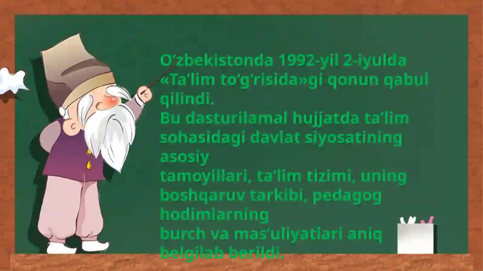 Mustaqillik yillaridagi ta'lim sohasida amalga oshirilgan islohotlar 3