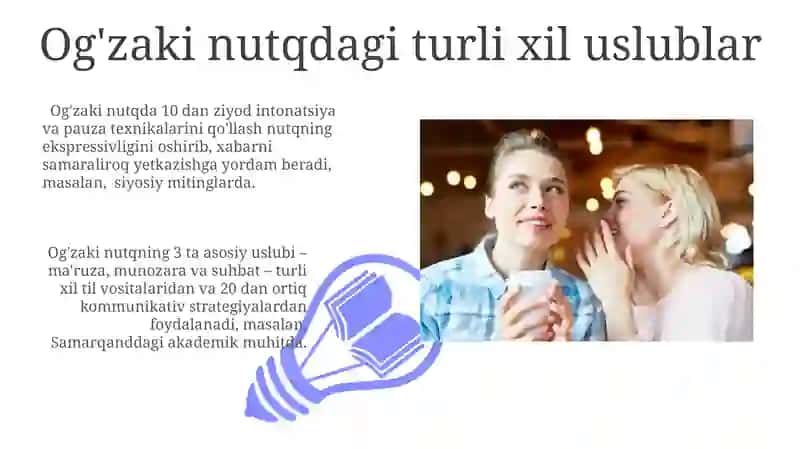 Ogʻzaki Nutq Metodi: Asosiy Tamoyillar 3