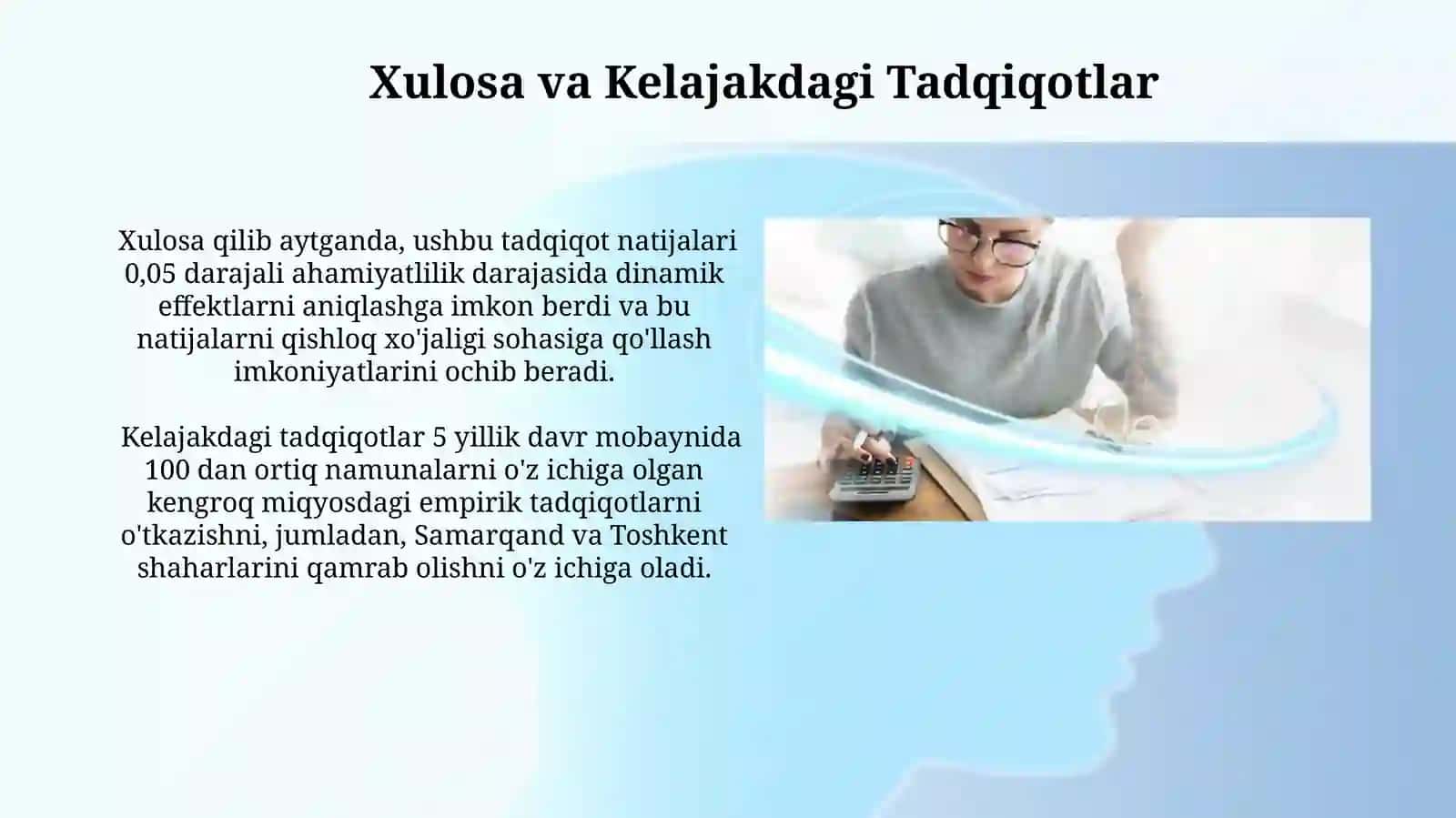 Dinamik effektlar hisobini bajarish 3